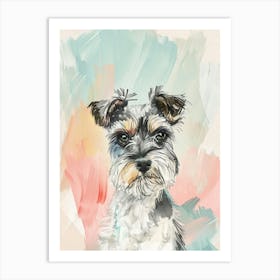 Yorkshire Terrier Watercolour Pastel Illustration Art Print