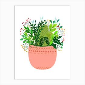 Assorted Potted Plants Eila Art Print