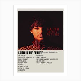 Faith In The Future By Louis Tomlinson 2022 Poster 1 Art Print