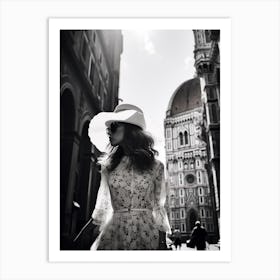 Florence, Italy,  Black And White Analogue Photography  3 Art Print