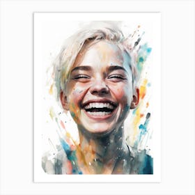 Ecstatic Moods Watercolor Art Print