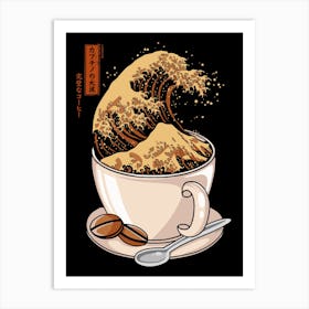 The Great Wave of Cappuccino Art Print