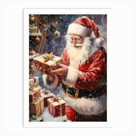 Santa Claus Presents 1 Art Print