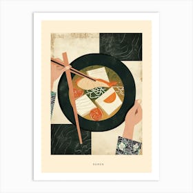 Art Deco Ramen Poster Art Print