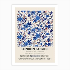 Poster Lily Lane London Fabrics Floral Pattern 7 Art Print