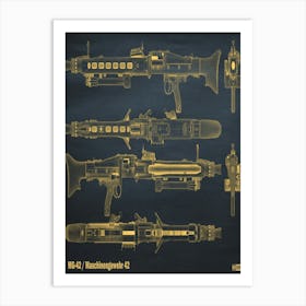 Mg4 Gun Patten Art Print