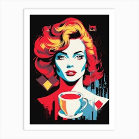 Redmond Washington Retro Pop Art 24 Art Print