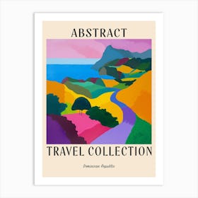 Abstract Travel Collection Poster Dominica 4 Art Print