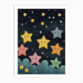 Stars Canvas Print Art Print