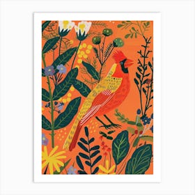 Spring Birds Cardinal 1 Art Print