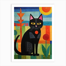 Cat In The Garden 8 Art Print