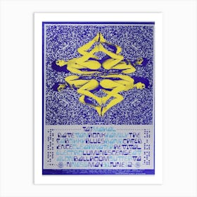 Creedence Clearwater 1968 Concert Poster Taj Mahal Art Print