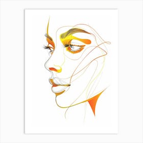 Abstract Portrait Of A Woman 65 Art Print