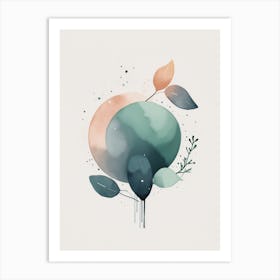 Abstract Watercolor Painting 1 Art Print