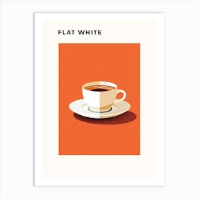 Flat White Coffee Art Print