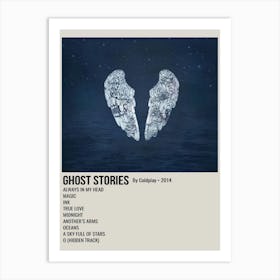 Ghost Stories By Coldplay 2014 Poster 1 Art Print