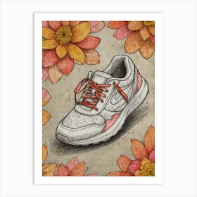 Nike Running Shoe Art Print