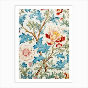 Floral Wallpaper 305 Art Print