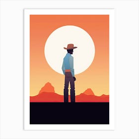 Quiet Cowboy Charm Art Print