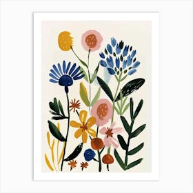 Painted Florals Prairie Clover 2 Art Print