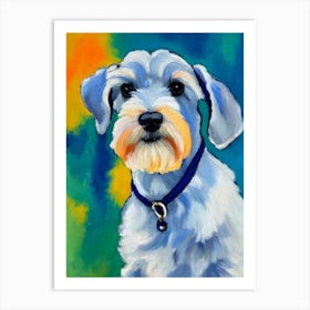 Miniature Schnauzer Fauvist Style Dog Art Print