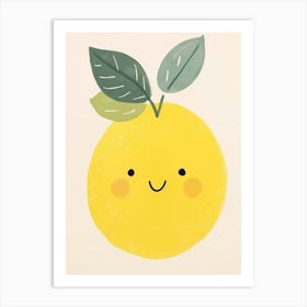 Friendly Kids Lemon 5 Art Print