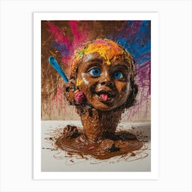 Chocolate Child Art Print