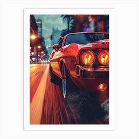 Classic Muscle Car Art Print