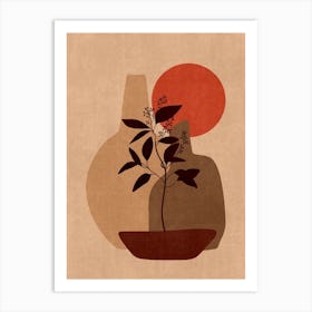 Plant In A Vase 1 Art Print