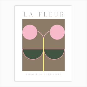 La Fleur Geometric Flowers Poster Set 8 Art Print