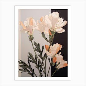 Flower Illustration Freesia 2 Art Print