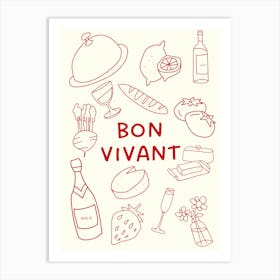 BON VIVANT Art Print