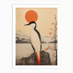 Bird Illustration Loon 1 Art Print