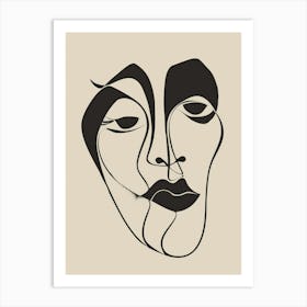 Face Of A Woman 84 Art Print