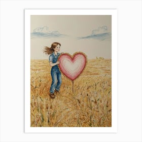 Heart Of Wheat Art Print