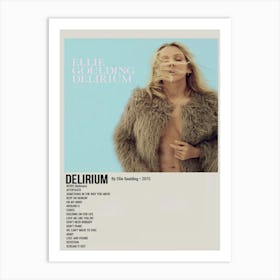 Delirium By Ellie Goulding 2015 Poster Art Print