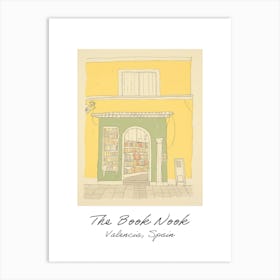 Valencia, Spain The Book Nook Pastel Colours 2 Poster Art Print