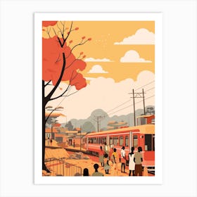 Cameroon 3 Travel Illustration Art Print