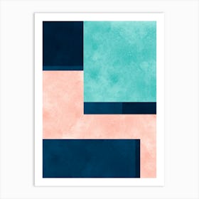 Contemporary modern geometry 21 Art Print