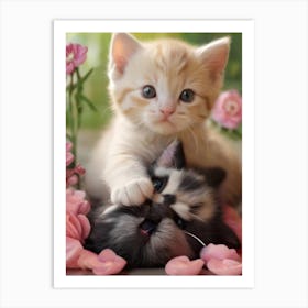 Cute Kittens 3 Art Print