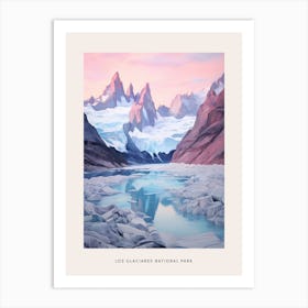 Dreamy Winter National Park Poster  Los Glaciares National Park Argentina 2 Art Print