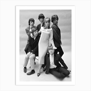 Pattie Boyd and The Rolling Stones, John French Art Print