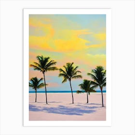 Half Moon Caye, Belize Bright Abstract Art Print