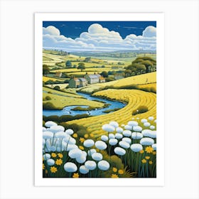 Field Of Dandelions Art Print