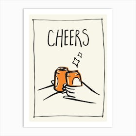 Cheers Beer Art Print