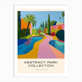 Abstract Park Collection Poster Maria Luisa Park Seville Spain 3 Art Print