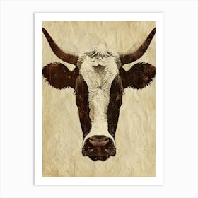 Cow Head 1 Art Print