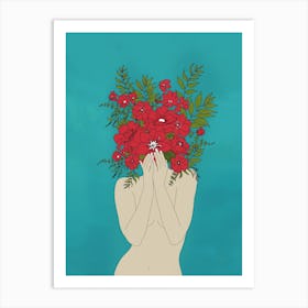 Blooming Red Art Print