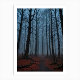 The Horror That Stalks the Night Woods Art Print