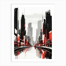 Cityscape Ii Canvas Print Art Print